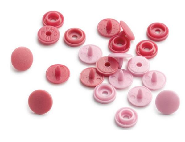Prym Love Druckknöpfe "Color Snaps Mini " Rosa - Ø 9 mm - 36 Stück